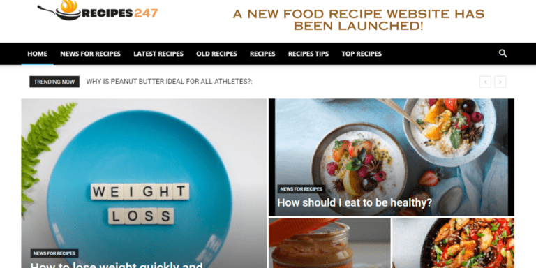 A New Food Recipe website has been launched!